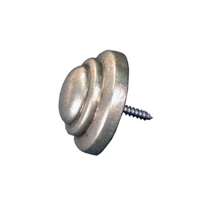 Menagerie Rod End Cap  Antique Silver